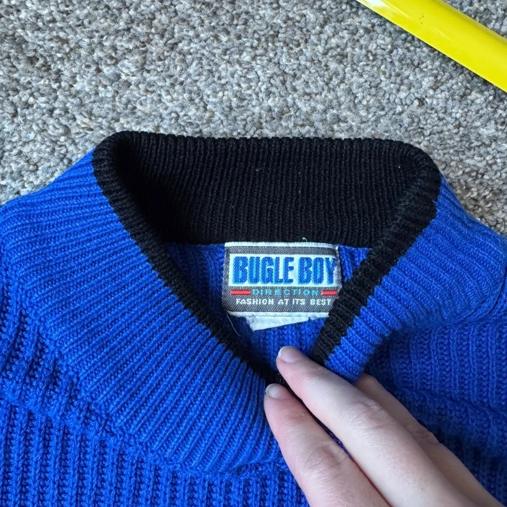 Bugle Boy Men's Royal Blue Crewneck Sweater